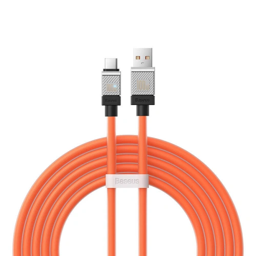 Kabel Baseus CoolPlay USB-A/USB-C 100W 2m (pomarańczowy)