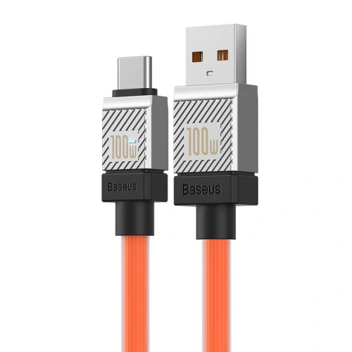 Kabel Baseus CoolPlay USB-A/USB-C 100W 2m (pomarańczowy)