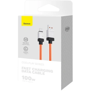 Hurtownia GSM - Kabel Baseus CoolPlay USB-A/USB-C 100W 2m (pomarańczowy) - BSU4406 - {ean13} - Hurt