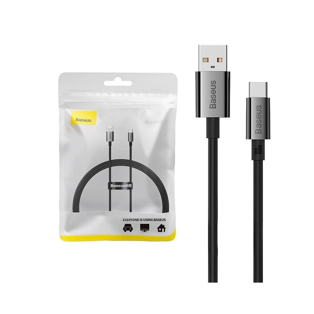 Hurtownia GSM - Cablul Baseus Superior USB-A/USB-C 100W 1m (negru) - BSU4407 - {ean13} - Hurt