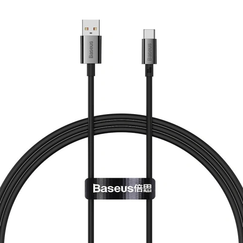 Kabel Baseus Superior USB-A/USB-C 100W 1m (czarny)