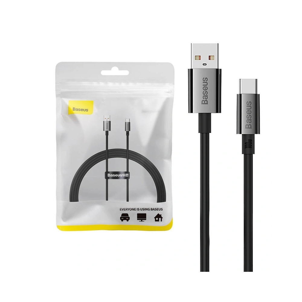 Hurtownia GSM - Cablul Baseus Superior USB-A/USB-C 100W 1,5m (negru) - BSU4408 - {ean13} - Hurt