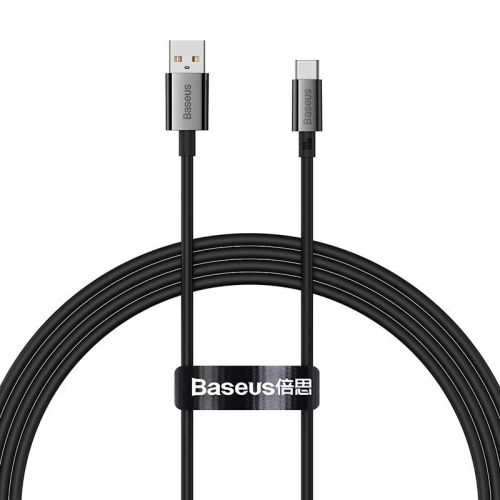 Kabel Baseus Superior USB-A/USB-C 100W 1,5m (czarny)