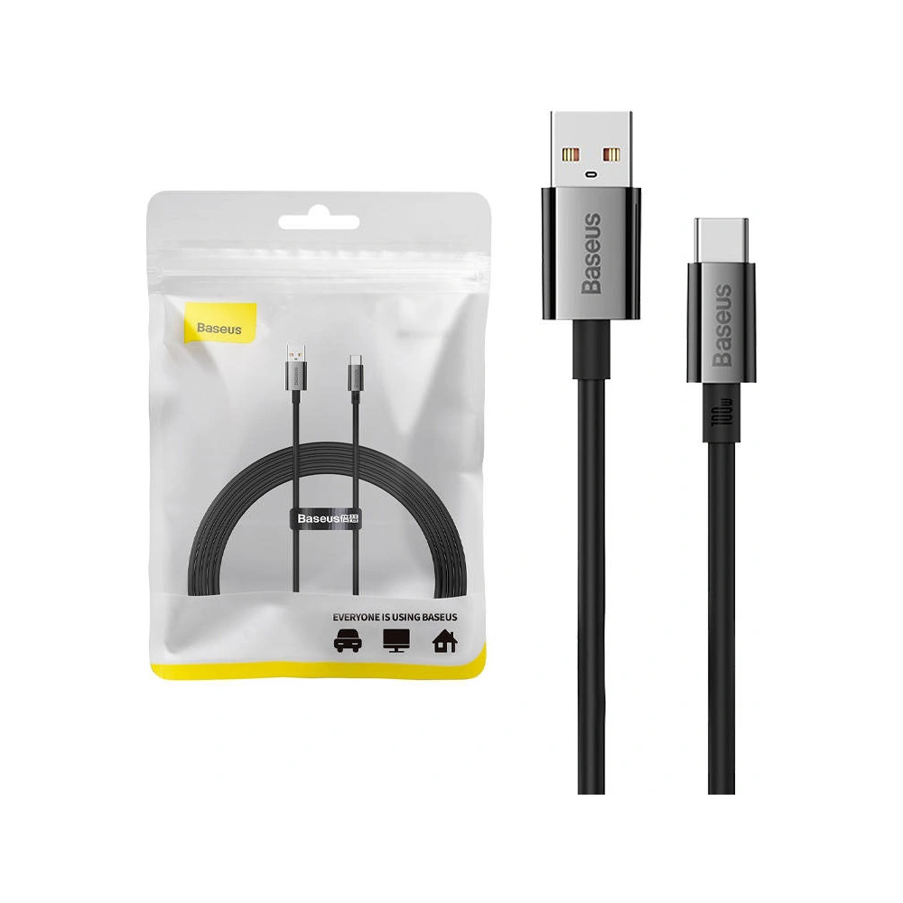 Hurtownia GSM - Cablul Baseus Superior USB-A/USB-C 100W 2m (negru) - BSU4409 - {ean13} - Hurt