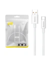 Cablul Baseus Superior USB-A/USB-C 100W 0.25m (alb)
