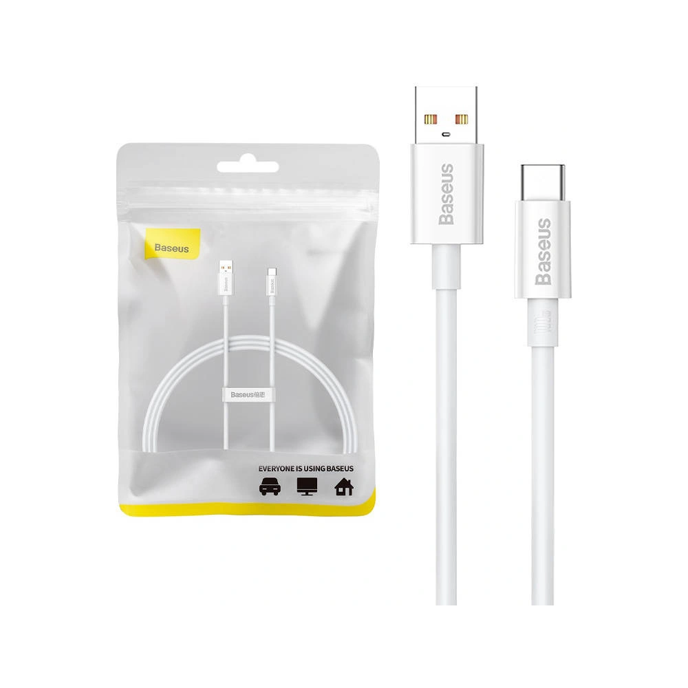 Hurtownia GSM - Kabel Baseus Superior USB-A/USB-C 100W 1m (weiß) - BSU4411 - {ean13} - Hurt