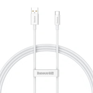 Kabel Baseus Superior USB-A/USB-C 100W 1m (biały)