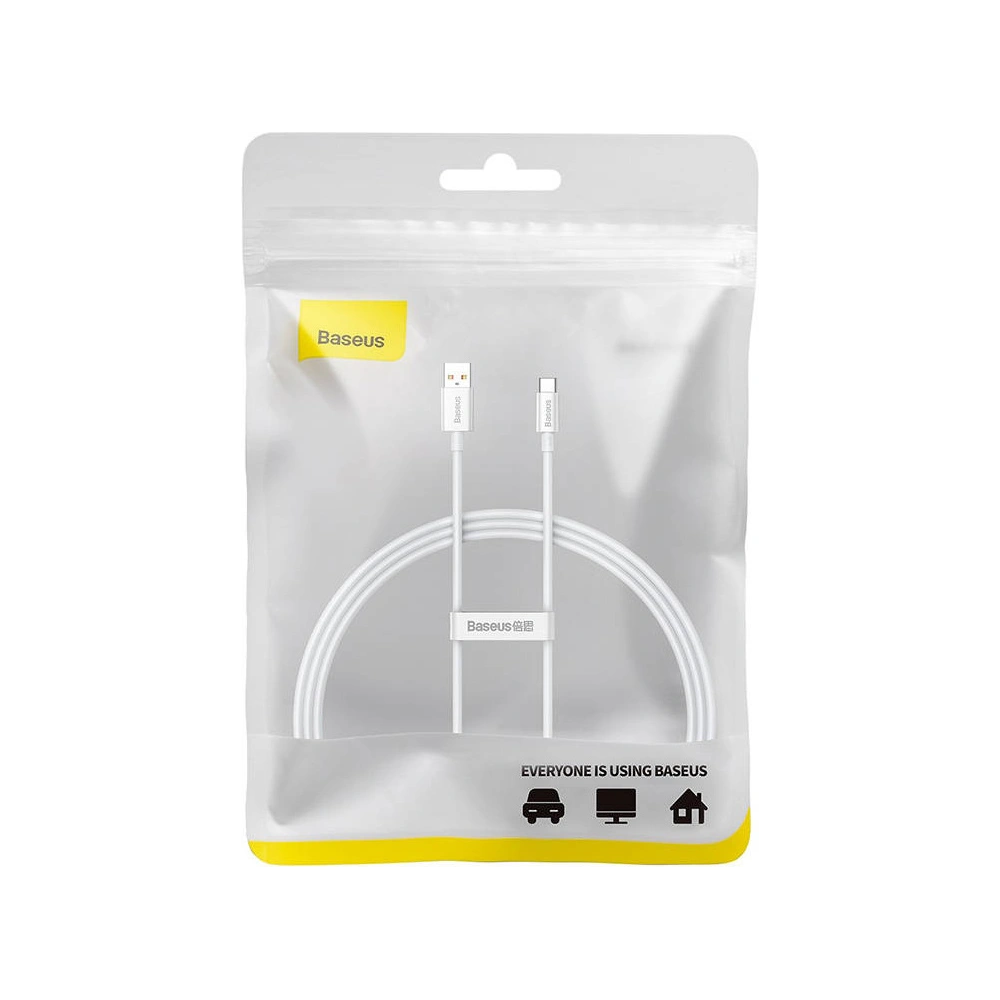Hurtownia GSM - Kabel Baseus Superior USB-A/USB-C 100W 1m (bílý) - BSU4411 - {ean13} - Hurt