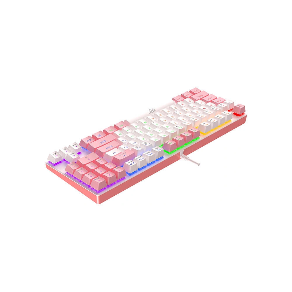 Wholesale HAVIT KB512L PRO Gaming Keyboard (white-pink) - HVT216 - {ean13} - Hurt