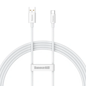Kabel Baseus Superior USB-A/USB-C 100W 1.5m (biały)