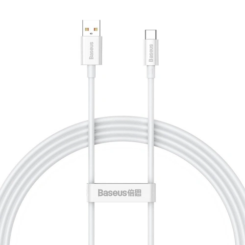 Kabel Baseus Superior USB-A/USB-C 100W 1.5m (biały)