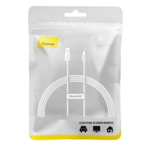 Kabel Baseus Superior USB-A/USB-C 100W 1.5m (biały)