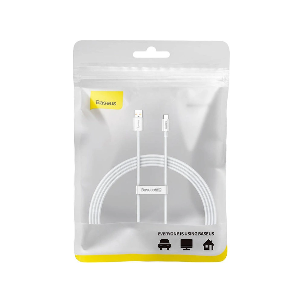 Hurtownia GSM - Kabel Baseus Superior USB-A/USB-C 100W 1.5m (bílý) - BSU4412 - {ean13} - Hurt