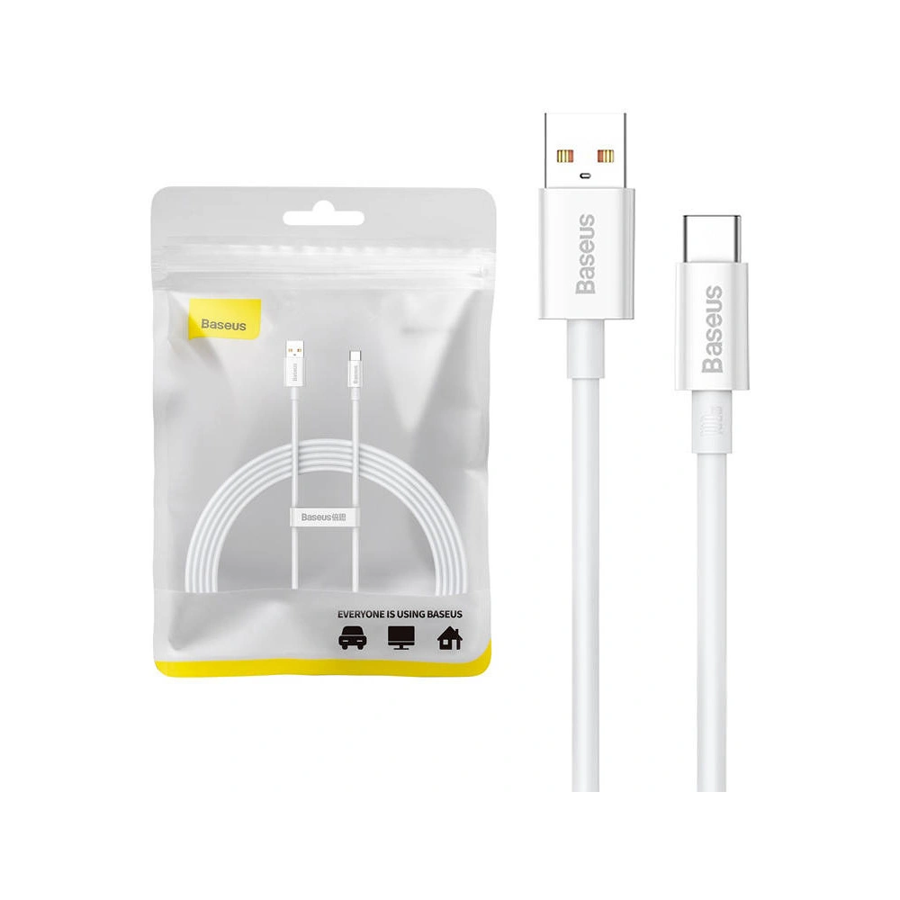 Hurtownia GSM - Kabel Baseus Superior USB-A/USB-C 100W 2m (bílý) - BSU4413 - {ean13} - Hurt
