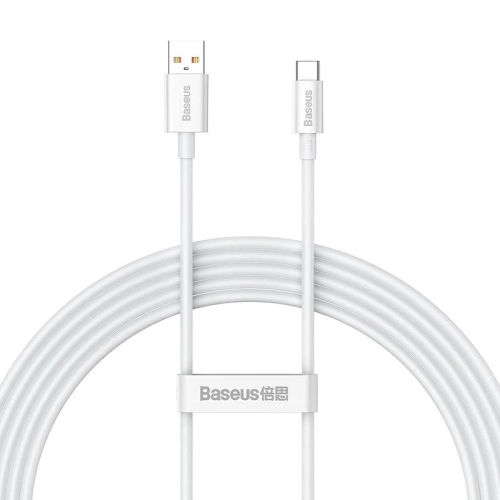 Kabel Baseus Superior USB-A/USB-C 100W 2m (biały)