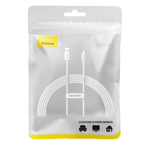 Kabel Baseus Superior USB-A/USB-C 100W 2m (biały)