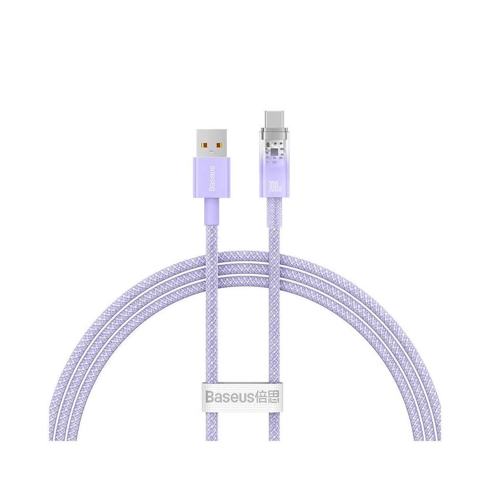 Hurtownia GSM - Kabel Baseus USB-A/USB-C 6A 1m (Fialový) - BSU4417 - {ean13} - Hurt