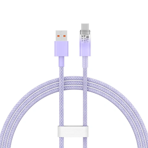Kabel Baseus USB-A/USB-C 6A 1m (Fioletowy)