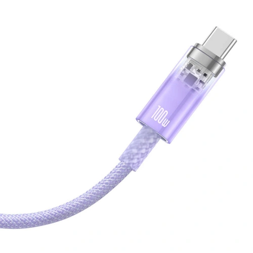 Kabel Baseus USB-A/USB-C 6A 1m (Fioletowy)