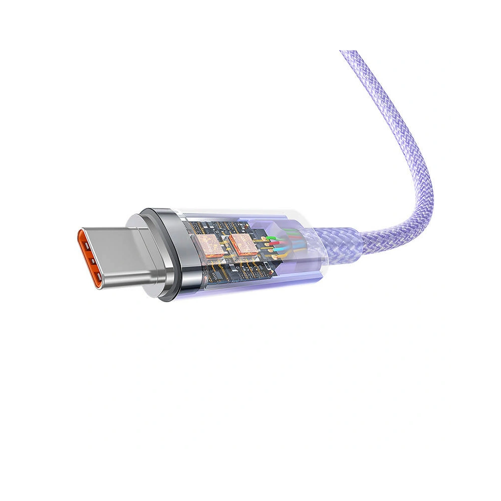 Hurtownia GSM - Kabel Baseus USB-A/USB-C 6A 1m (Fialový) - BSU4417 - {ean13} - Hurt
