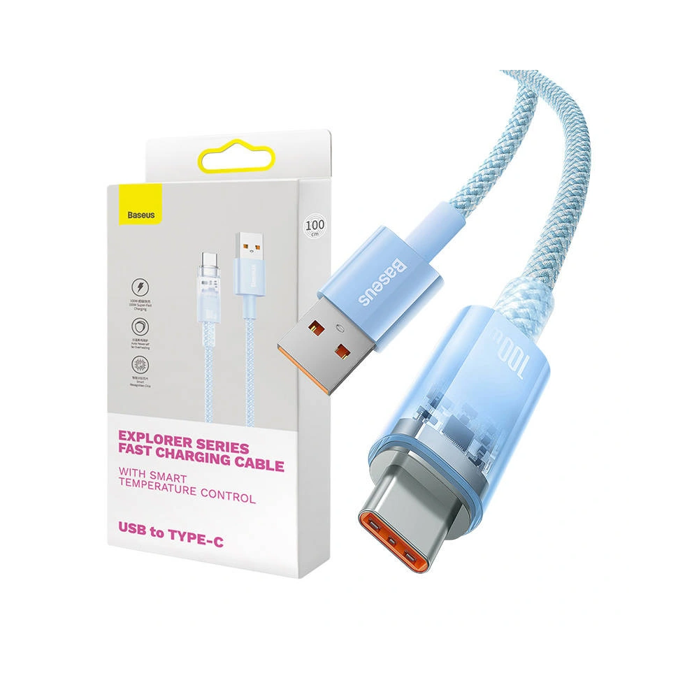 Hurtownia GSM - Kabel Baseus USB-A/USB-C 6A 1m (Modrý) - BSU4418 - {ean13} - Hurt
