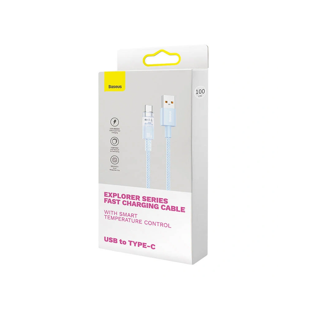 Hurtownia GSM - Kabel Baseus USB-A/USB-C 6A 1m (Modrý) - BSU4418 - {ean13} - Hurt