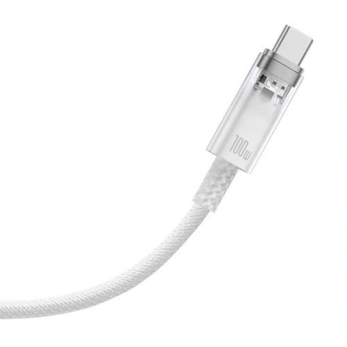 Kabel Baseus USB-A/USB-C 6A 2m (Biały)