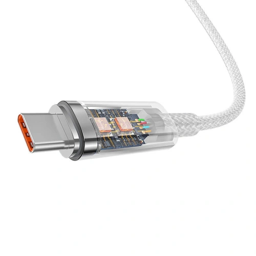 Kabel Baseus USB-A/USB-C 6A 2m (Biały)