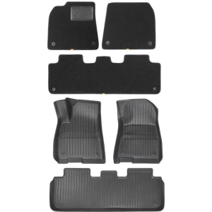 Wholesale Baseus T-Space Car Floor Mats Tesla 6 parts (black velvet) - BSU4422 - {ean13} - Hurt