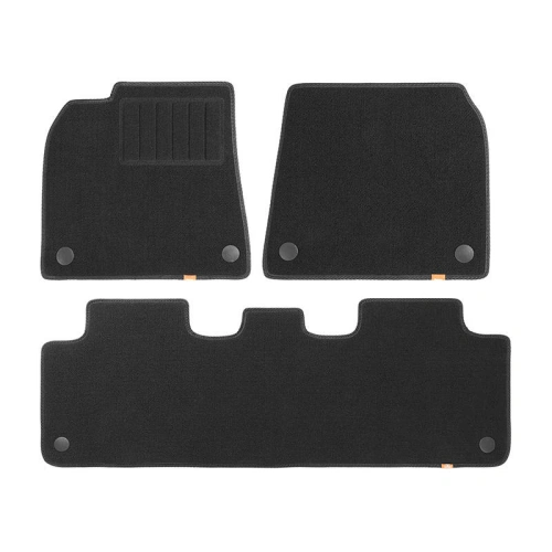 Dywaniki samochodowe Baseus T-Space do Tesli 6 częściowy (czarny polipropylen)