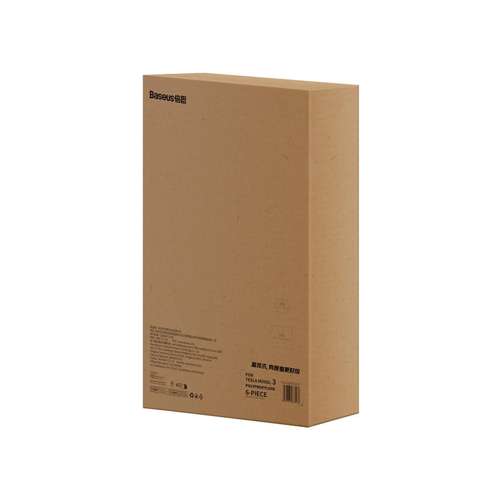 Hurtownia GSM - Covorase auto Baseus T-Space pentru Tesla 6 piese (polipropilenă neagră) - BSU4423 - {ean13} - Hurt