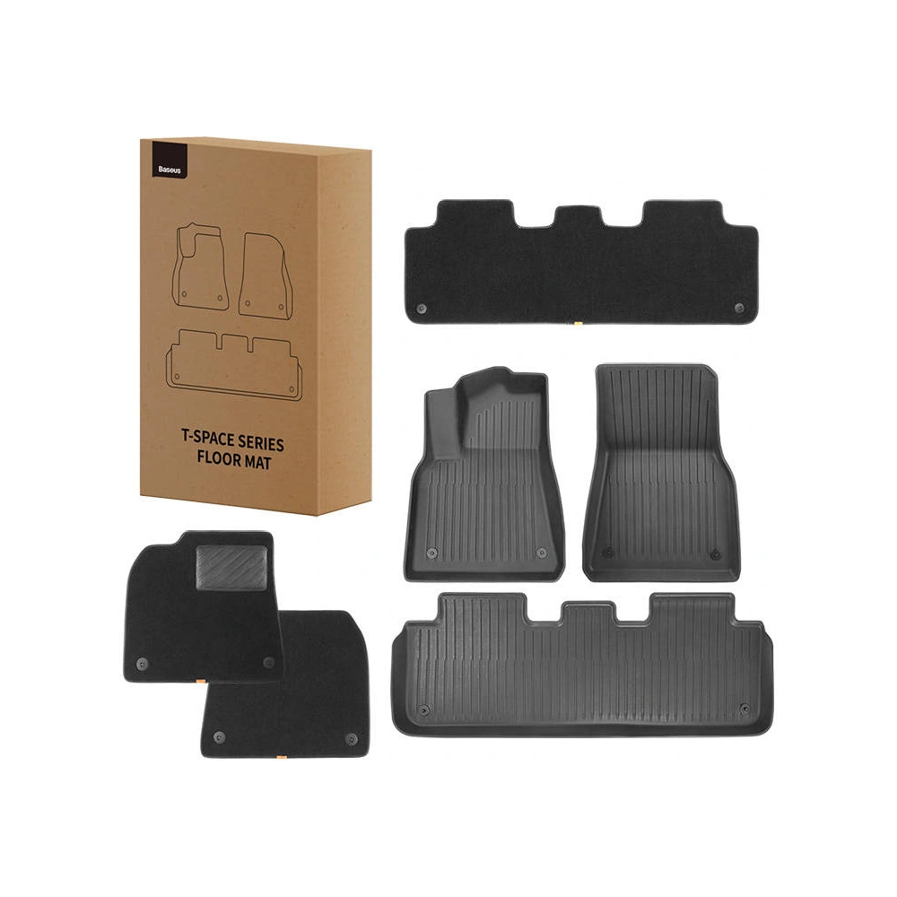 Hurtownia GSM - Covorase auto Baseus T-Space pentru Tesla 6 piese (negru) - BSU4425 - {ean13} - Hurt