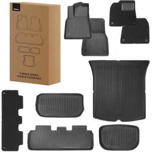 Wholesale Baseus T-Space Car Floor Mats Tesla 9 parts (black velvet) - BSU4426 - {ean13} - Hurt