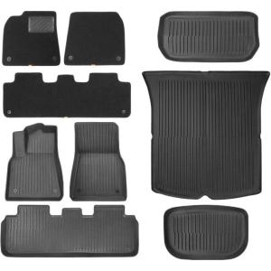 Wholesale Baseus T-Space Car Floor Mats Tesla 9 parts (black velvet) - BSU4426 - {ean13} - Hurt