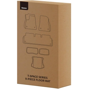 Wholesale Baseus T-Space Car Floor Mats Tesla 9 parts (black velvet) - BSU4426 - {ean13} - Hurt