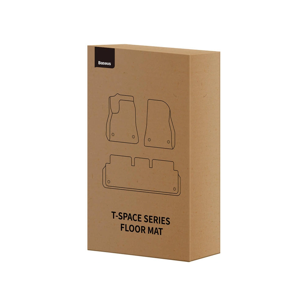 Wholesale Baseus T-Space Car Floor Mats Tesla 6 parts (black polypropylene) - BSU4427 - {ean13} - Hurt