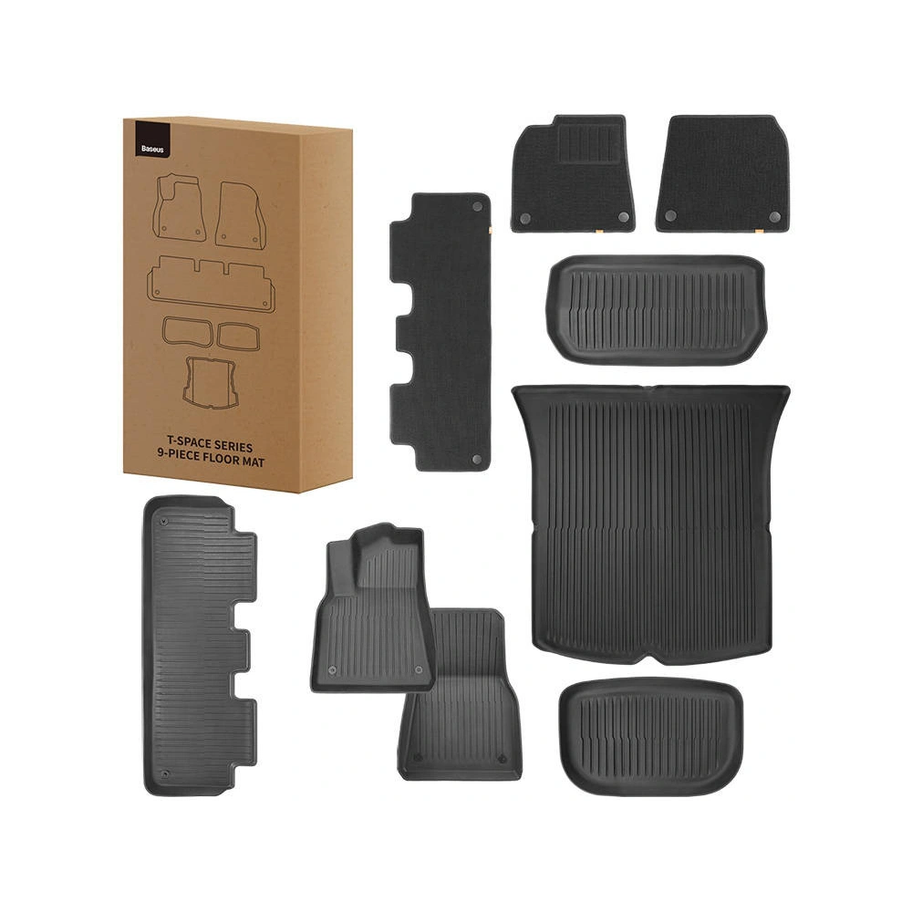 Hurtownia GSM - Covorase auto Baseus T-Space pentru Tesla 9 piese (polipropilen negru) - BSU4428 - {ean13} - Hurt