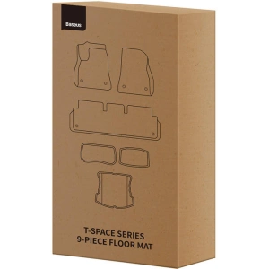 Wholesale Baseus T-Space Car Floor Mats Tesla 9 parts (black polypropylene) - BSU4428 - {ean13} - Hurt