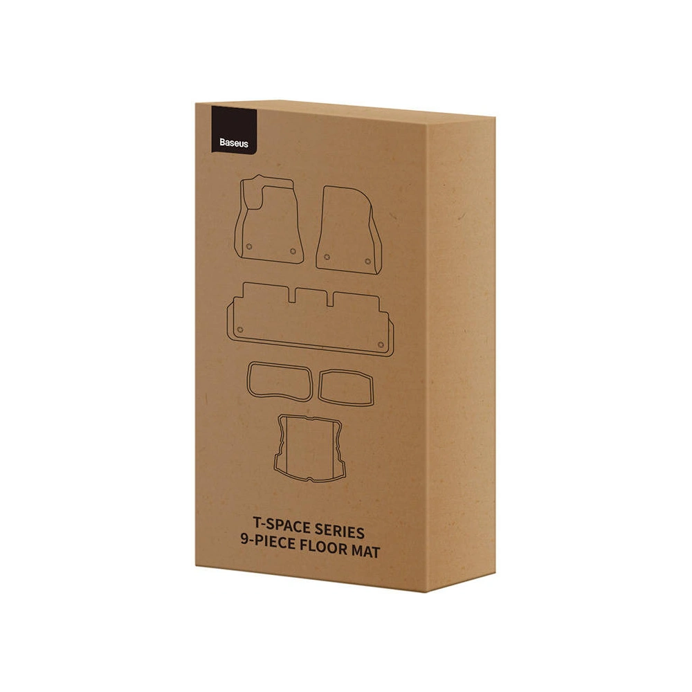 Hurtownia GSM - Covorase auto Baseus T-Space pentru Tesla 9 piese (polipropilen negru) - BSU4428 - {ean13} - Hurt