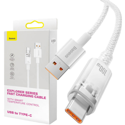 Baseus Distributor - 6932172629144 - BSU4429 - Baseus USB-A/USB-C Cable 6A 1m (white) - B2B homescreen