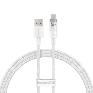 Kabel Baseus USB-A/USB-C 6A 1m (Biały)
