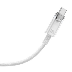 Kabel Baseus USB-A/USB-C 6A 1m (Biały)