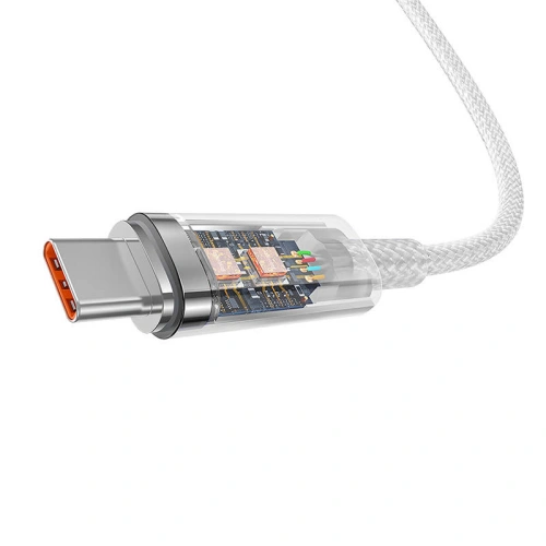 Kabel Baseus USB-A/USB-C 6A 1m (Biały)