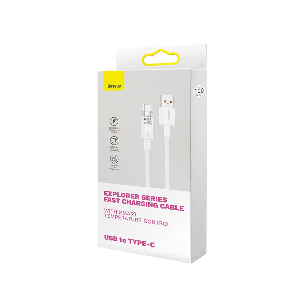 Hurtownia GSM - Cablul Baseus USB-A/USB-C 6A 1m (Alb) - BSU4429 - {ean13} - Hurt