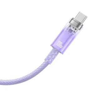 Kabel Baseus USB-A/USB-C 6A 2m (Fioletowy)