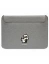 Etui Karl Lagerfeld Sleeve KLCS16SAKCPMG 16 palců stříbrný/silver Saffiano Karl&Choupette