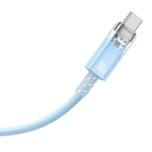 Kabel Baseus USB-A/USB-C 6A 2m (Niebieski)