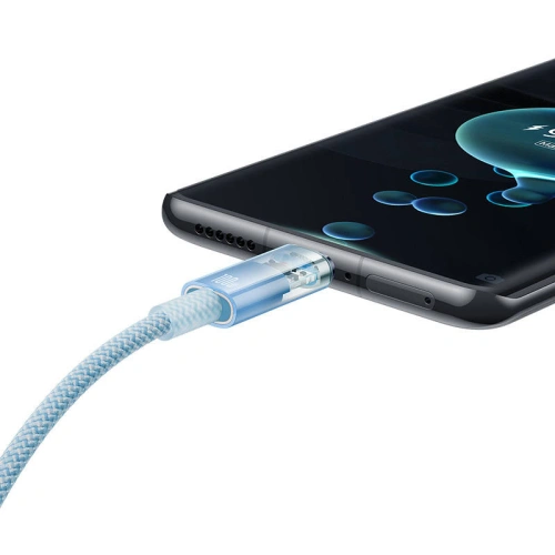 Kabel Baseus USB-A/USB-C 6A 2m (Niebieski)