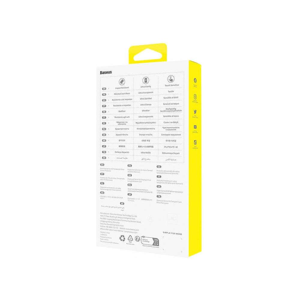 Hurtownia GSM - Szkło hartowane Baseus OS Ultra Clarity Apple iPhone 14/13/13 Pro (Przezroczyste) - BSU4435 - {ean13} - Hurt