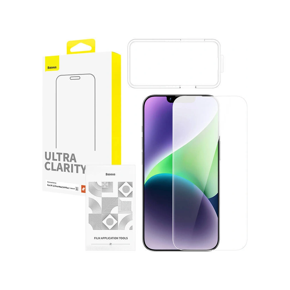 Hurtownia GSM - Szkło hartowane Baseus OS Diamond Series HD Ultra Clarity Apple iPhone 14/13/13 Pro (Przezroczysty) - BSU4436 - {ean13} - Hurt